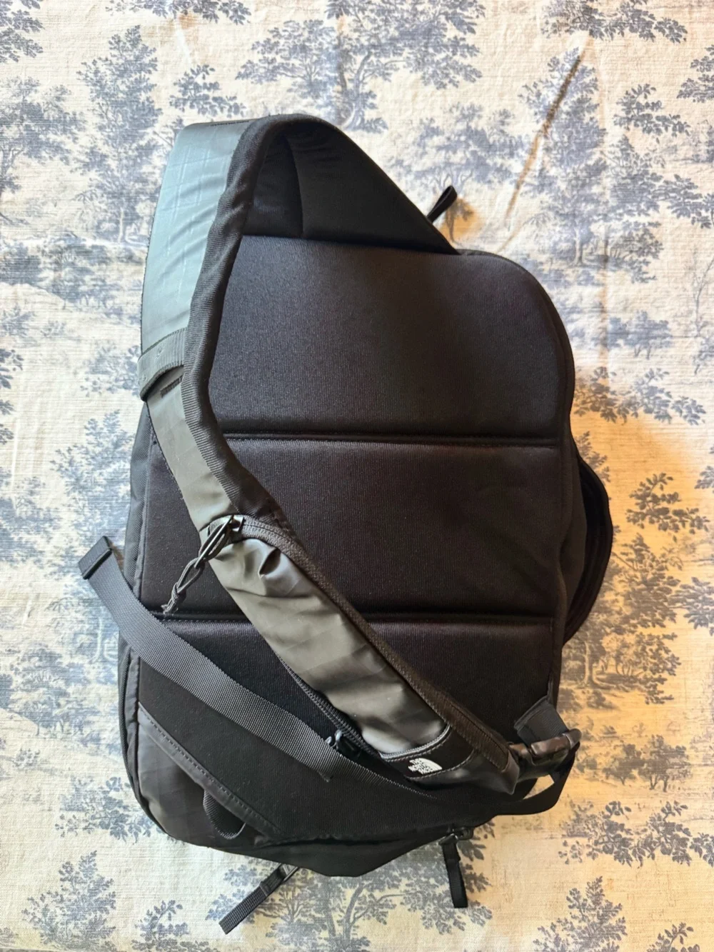 The North Face Black Men's Belt Sling Bag with White Logo